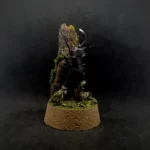 Cloche entomologique en verre avec lucane cerf-volant Lucanus cervus sur diorama de mousses et bois